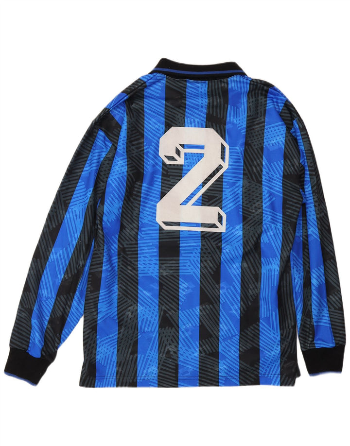 LOTTO Herre Atalanta 1991-1993 hjemmetrøje top mellemblå stribet sport