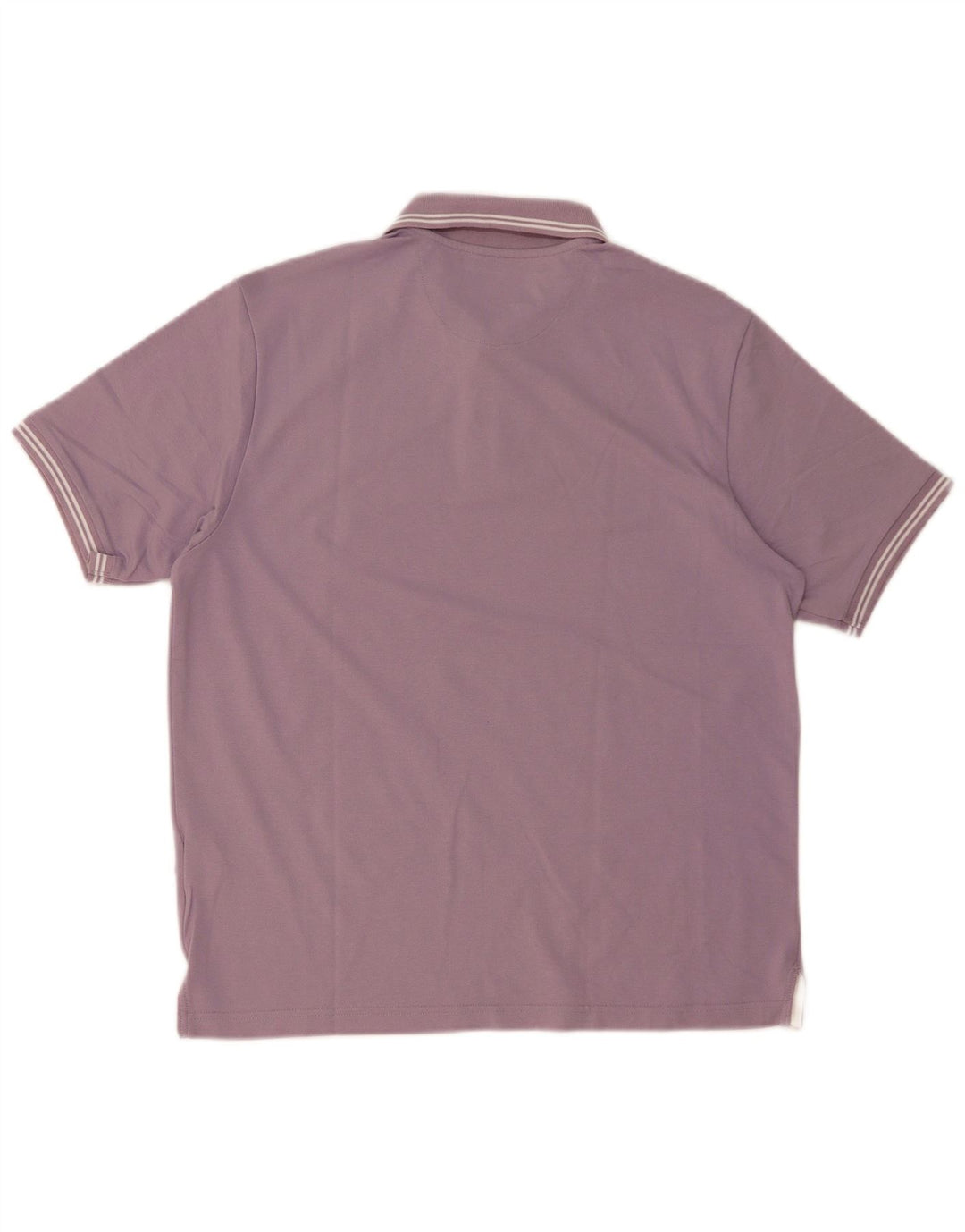 Champion Herre Easy Fit Polo Shirt Medium Lilla Stribet Bomuld