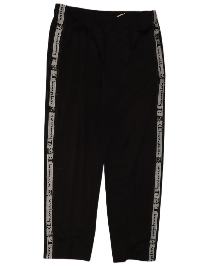 Champion Herre grafisk træningsdragt Bukser Large Black Colourblock Polyester