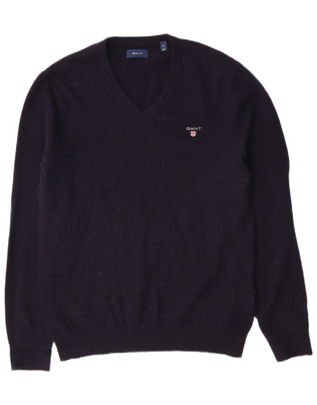 Gant Herre V-hals sweater Medium Marineblå Uld