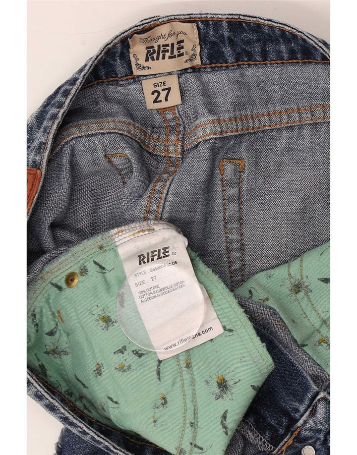 Rifle Dame Mini Denim Nederdel W27 Lille Blå Bomuld