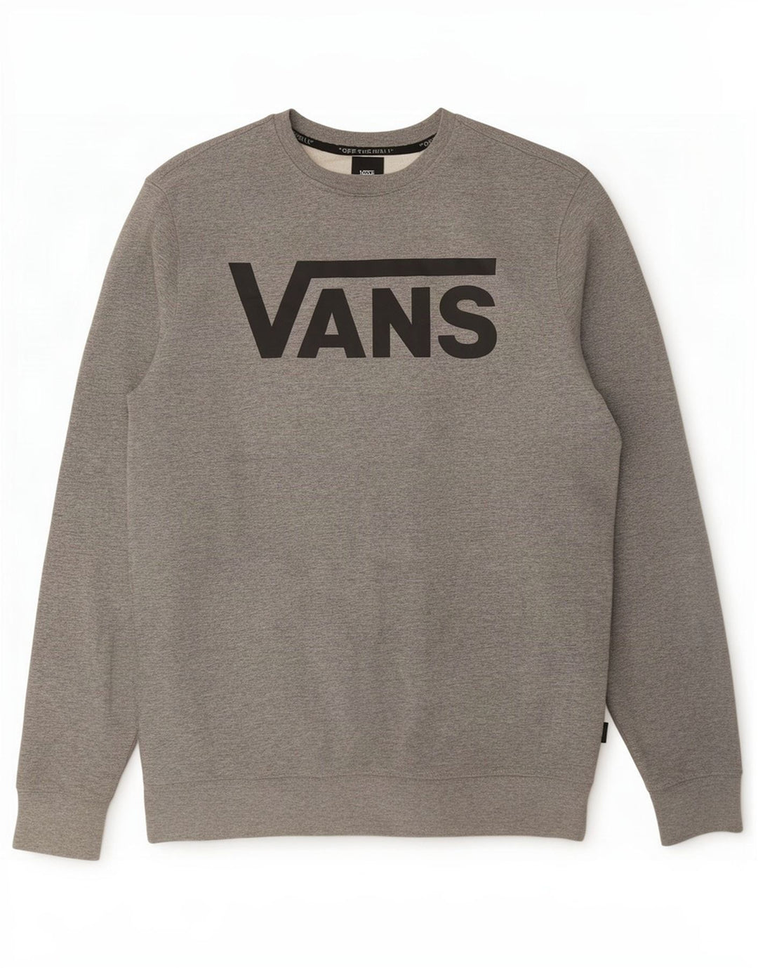 Vans Herre Grafisk Sweatshirt Jumper Medium Grå Bomuld