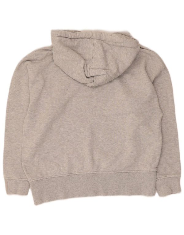 Adidas Dame hættetrøje oversize hættetrøje UK 4 XS Grå Flecked Bomuld