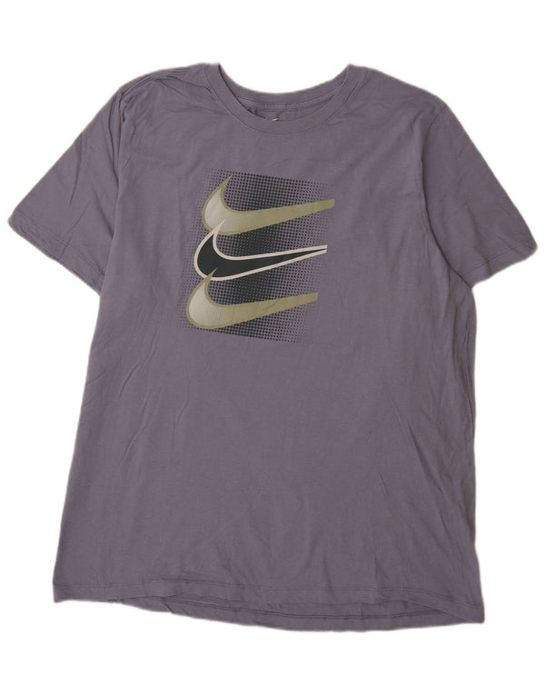 Nike grafisk T-shirt top til mænd XL marineblå bomuld
