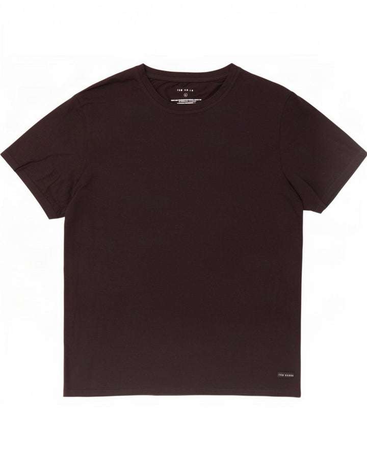 Ted Baker Herre T-Shirt Top Stor Sort Bomuld