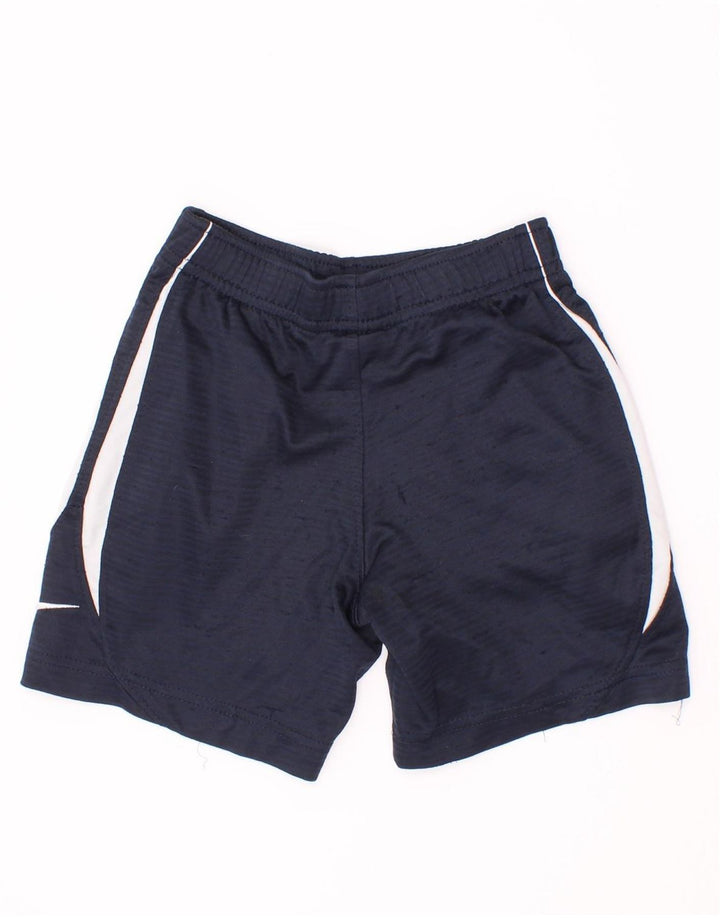Nike Boys Sports Shorts 3-4 år Navy Blue Colourblock Polyester