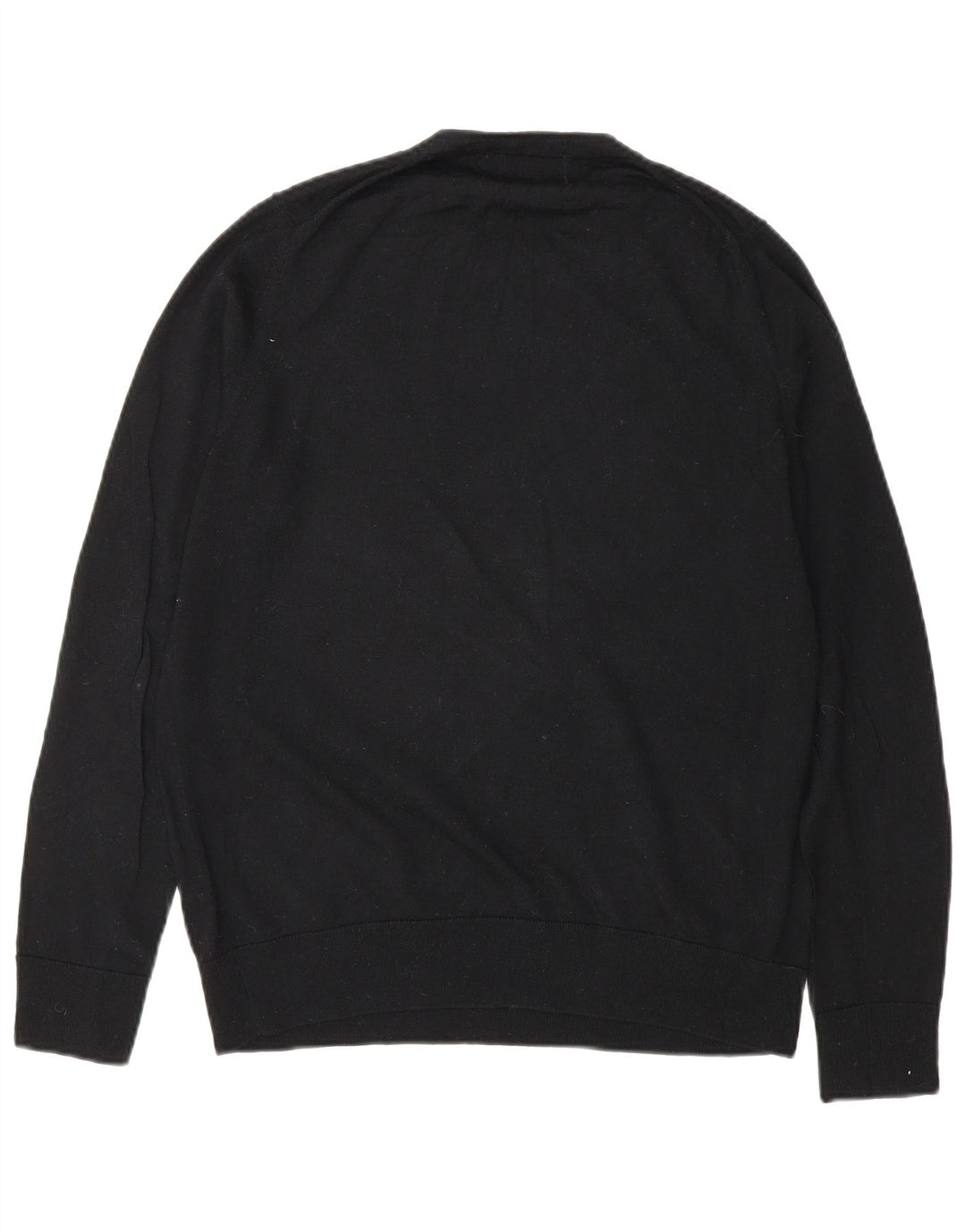 Marks & Spencer Dame sweater med rund hals DK 12 Medium Sort Uld