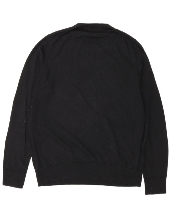 Marks & Spencer Dame sweater med rund hals DK 12 Medium Sort Uld