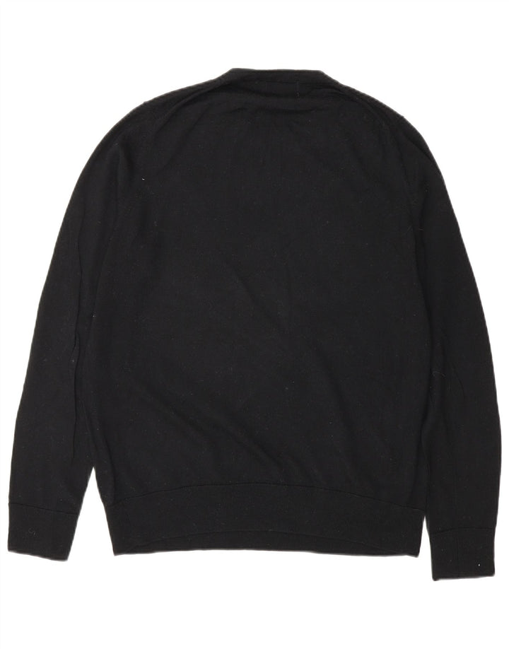Marks & Spencer Dame sweater med rund hals DK 12 Medium Sort Uld