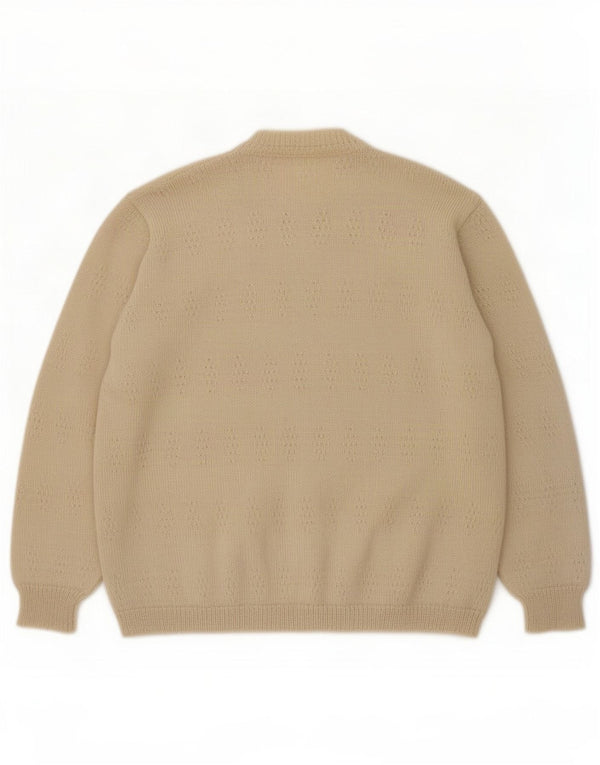 Vintage dame cardigan sweater UK 18 XL Beige