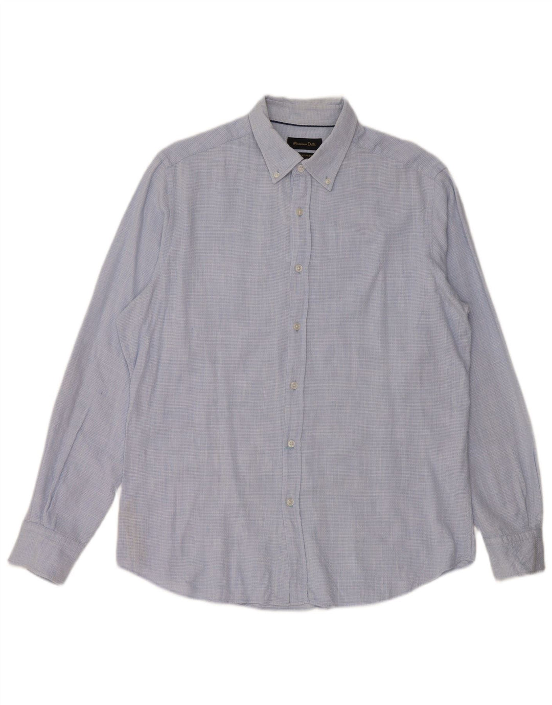 Massimo Dutti Herreskjorte Stor Blå Bomuld