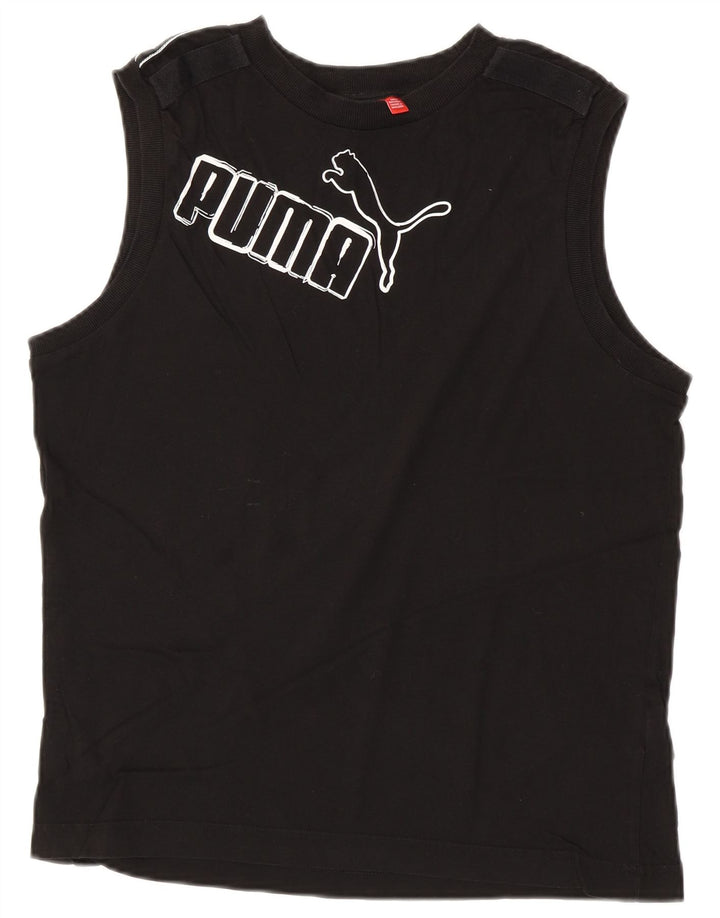 PUMA Herre grafisk vest Top Stor sort bomuld