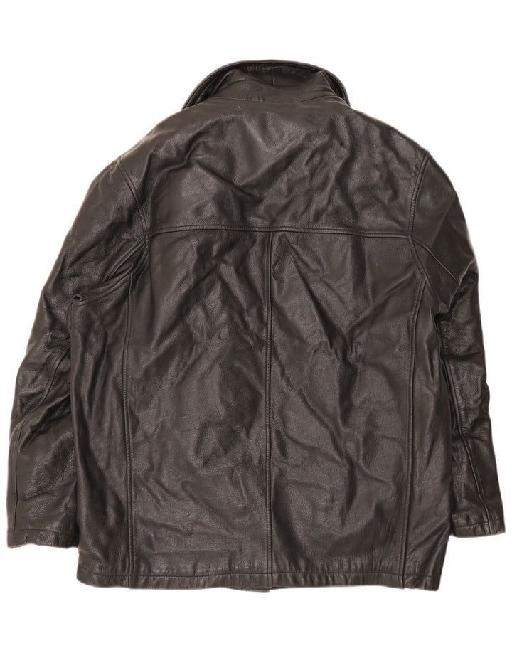 Wilsons Herre M. Julian Læder Windbreaker Jacket UK 40 Large Black
