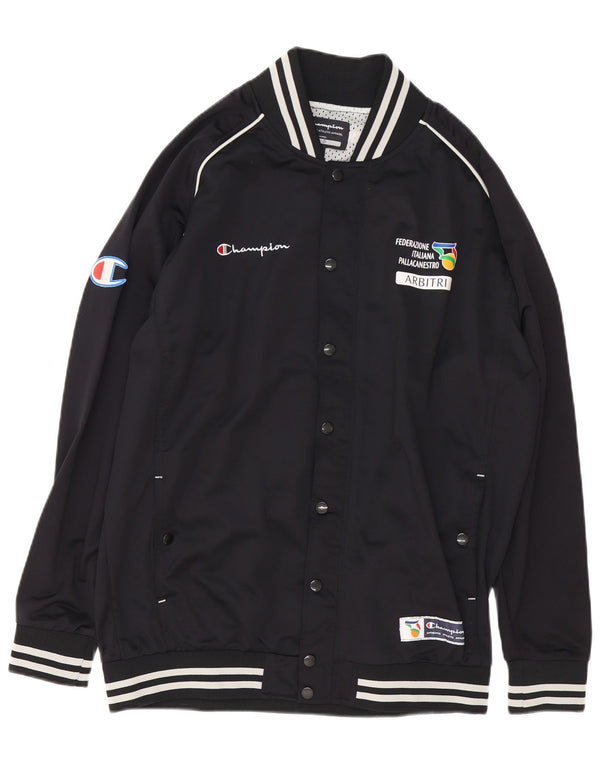 Champion Herre grafisk træningsdragt Topjakke Stor sortstribet polyester