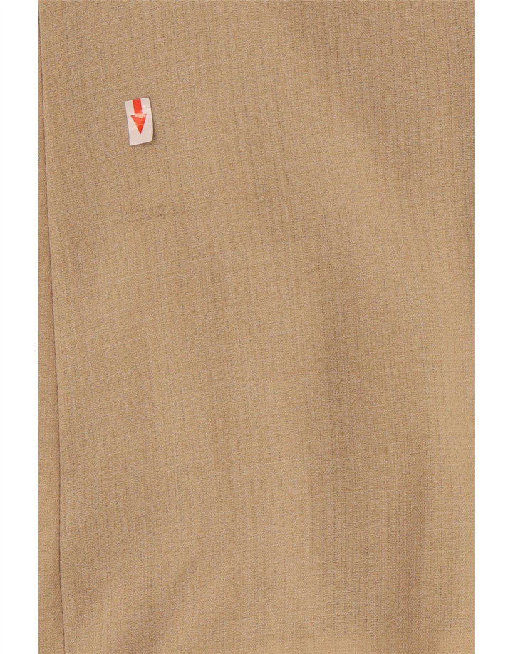 Perte by Krizia Dame 1-knaps blazerjakke UK 16 Stor Beige Viscose