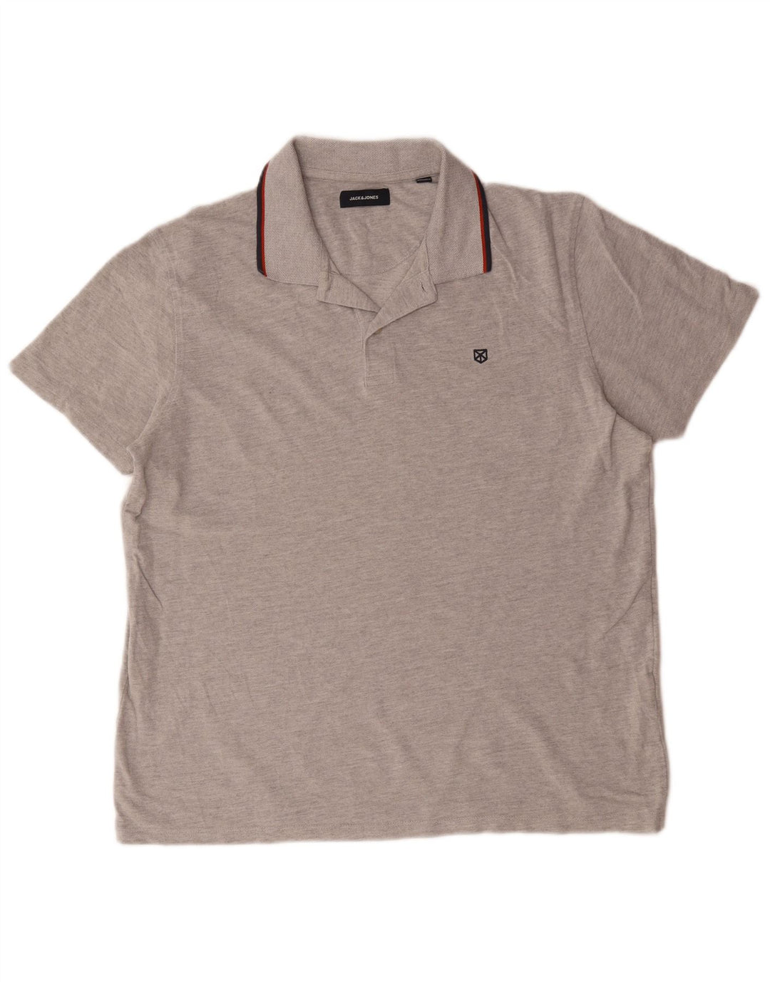 Jack & Jones herre poloshirt 2XL grå bomuld
