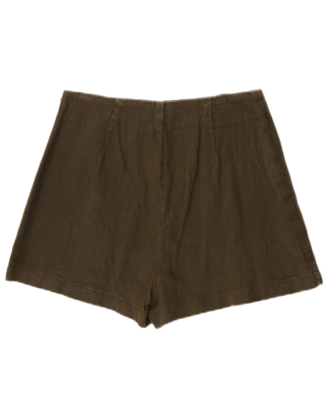 Zara Hot Pants til kvinder XS W24 Khaki Bomuld