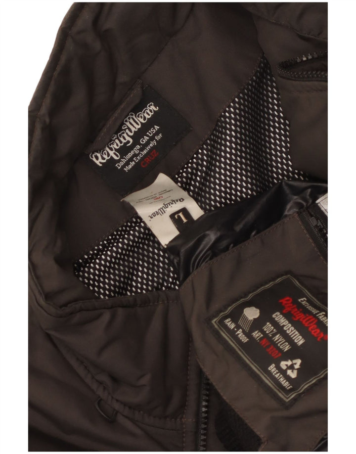 Refrigiwear Herre Liner Bomber Jacket UK 40 Stor Brun Nylon
