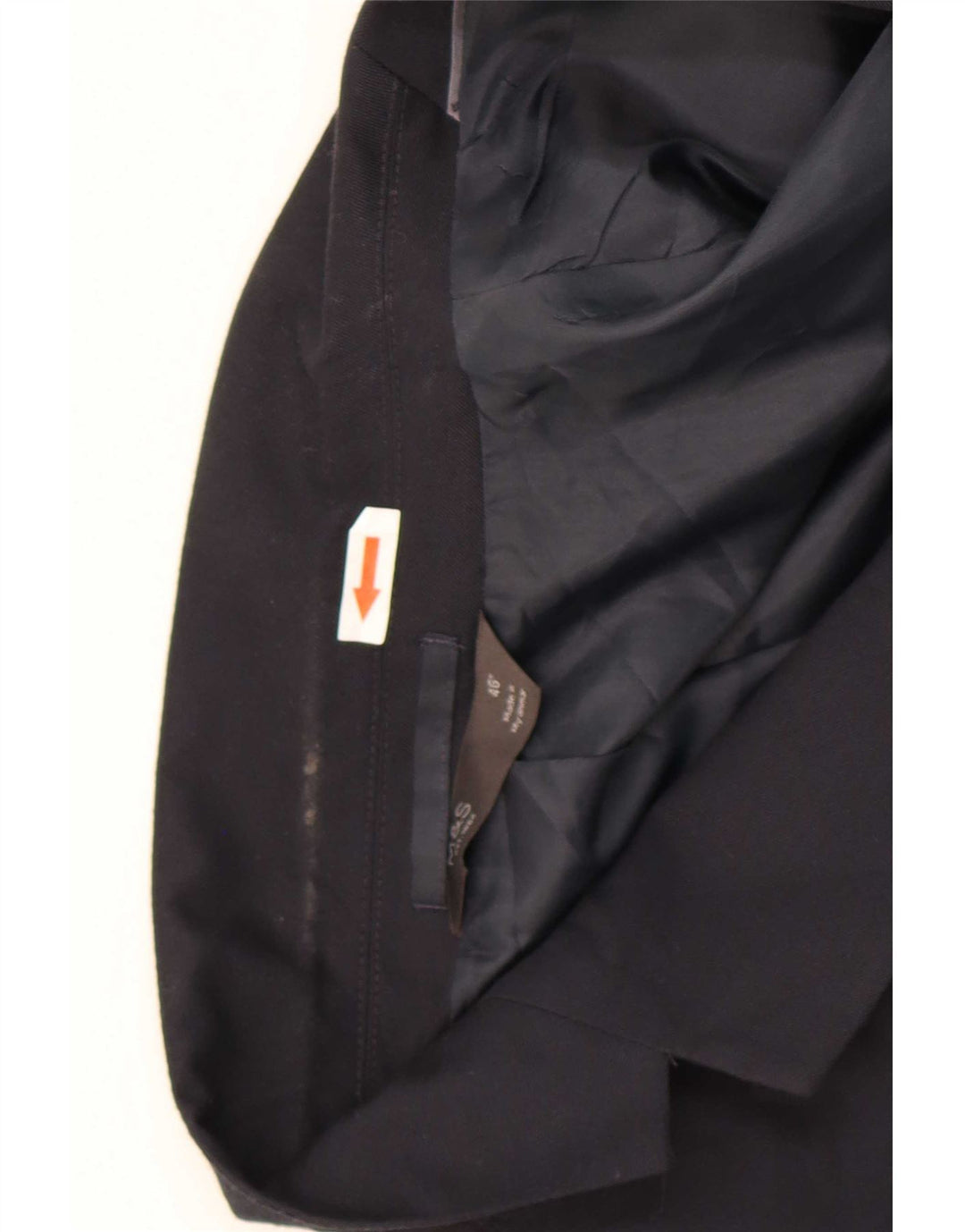 Marks & Spencer Herre 2-knaps blazerjakke UK 46 3XL Navy Blue Polyester