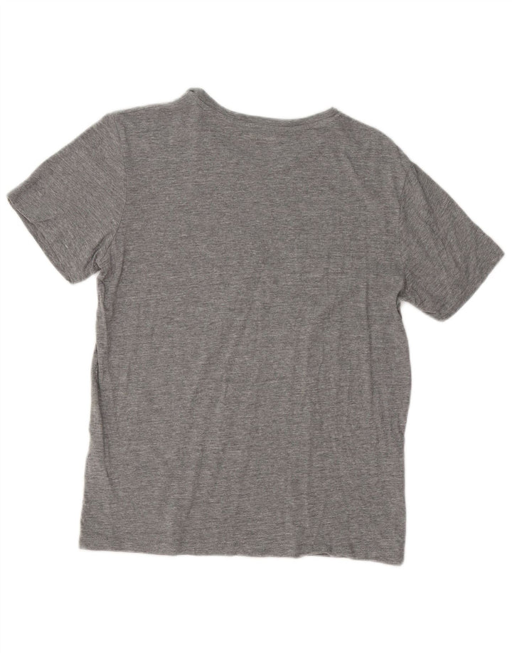 Jack & Jones Herre grafisk T-shirt Top Mellemgrå Flecked Bomuld