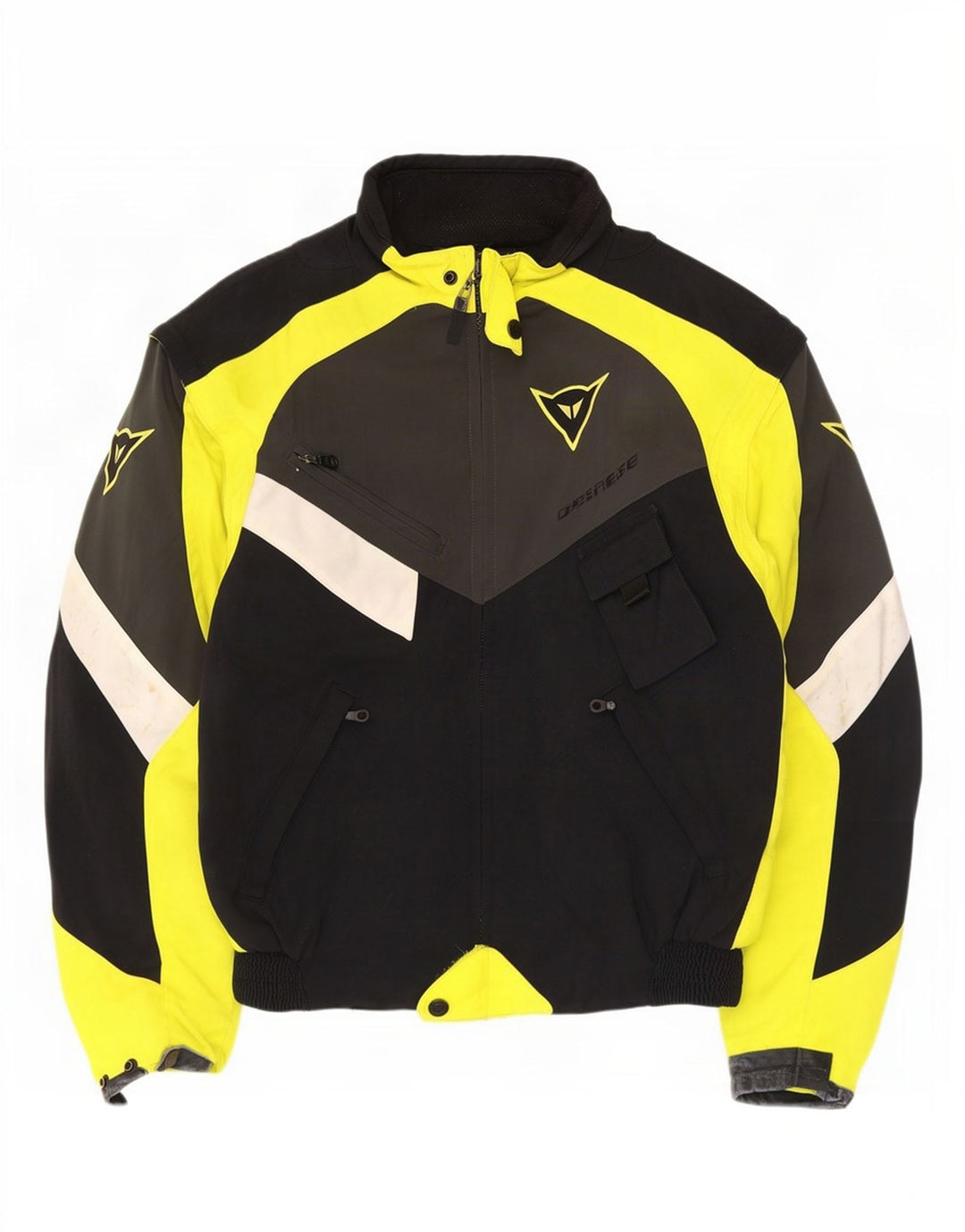 Dainese Herre Graphic Racer Jacket UK 38 Medium Black Colourblock
