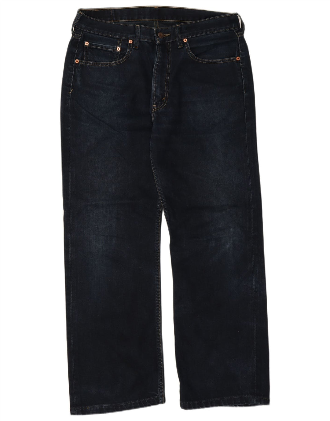Levi's Herre 506 Straight Jeans W36 L29 Marineblå Bomuld