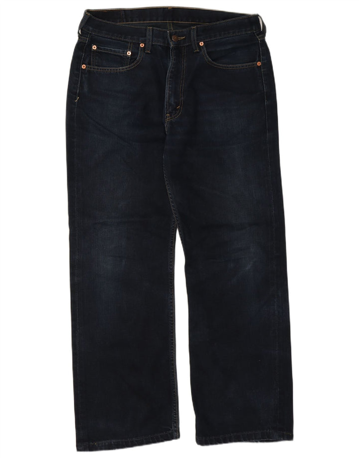 Levi's Herre 506 Straight Jeans W36 L29 Marineblå Bomuld