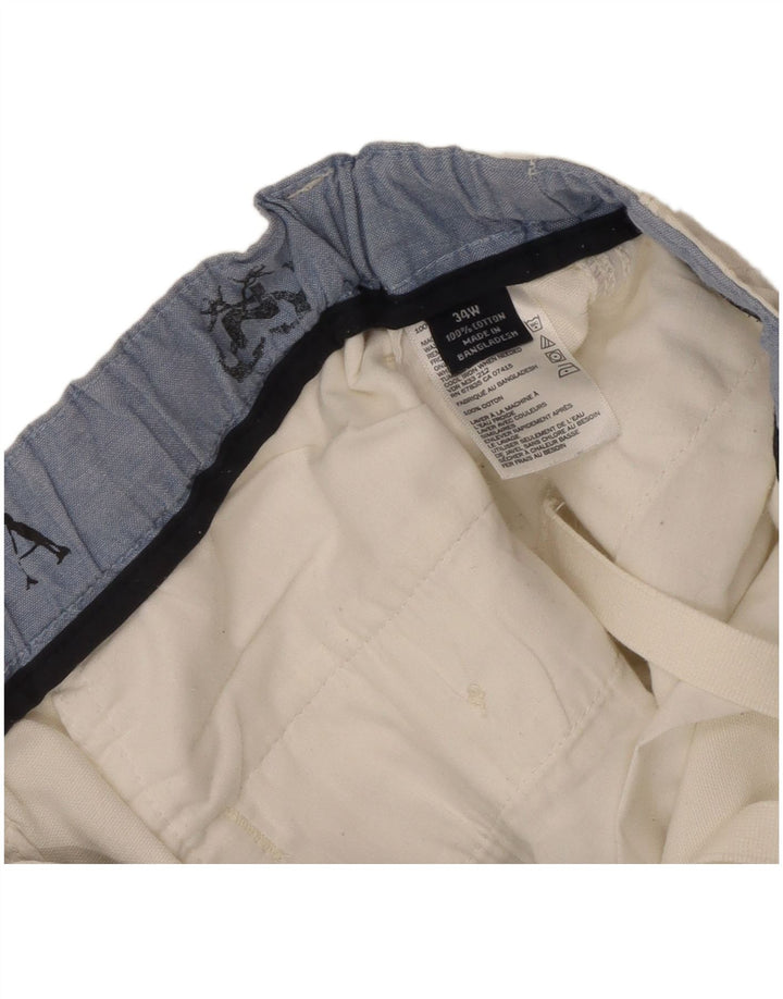Nautica Herre Cargo Shorts W34 store hvide bomuld