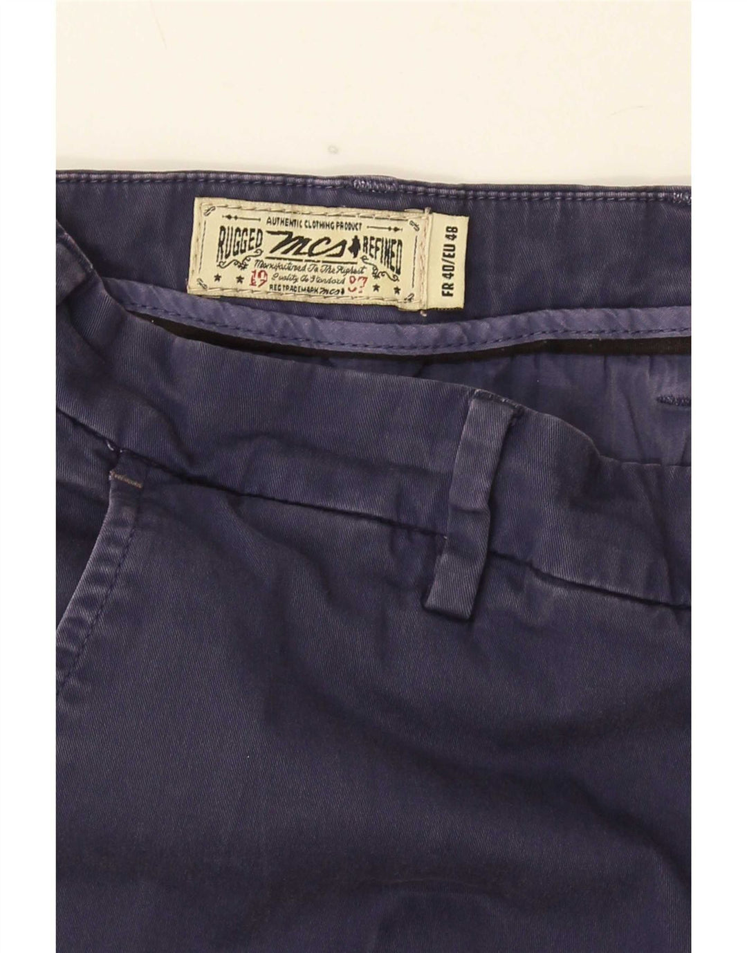 Marlboro Classics Herre Chinobukser EU 48 Medium W32 L34 Marineblå