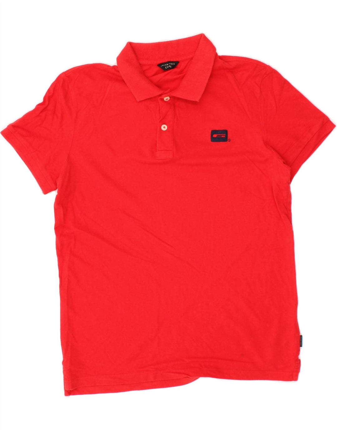 JACK & JONES Mens Polo Shirt Small Red Cotton Vintage Jack & Jones and Second-Hand Jack & Jones from Messina Hembry 