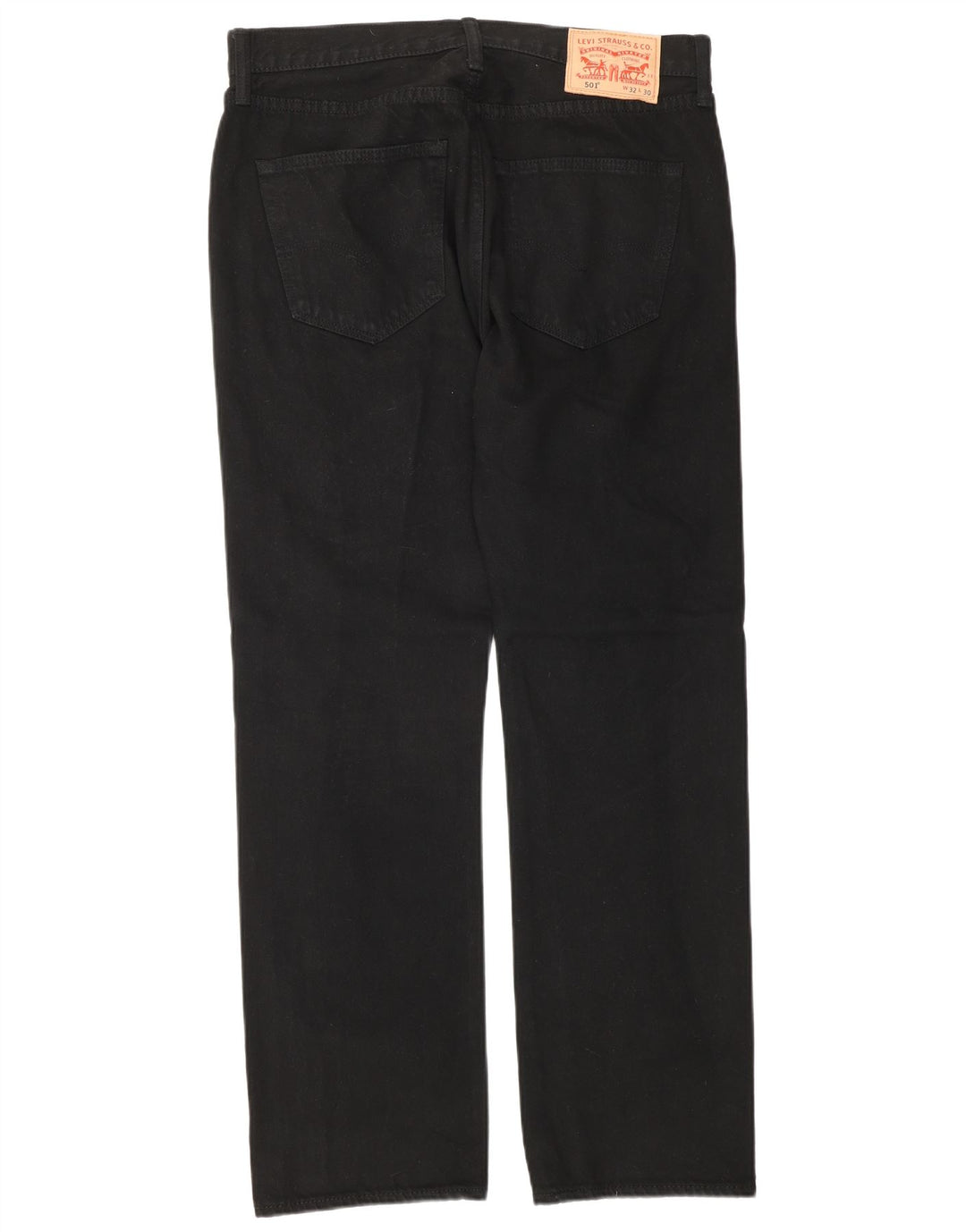 Levi's Herre 501 lige jeans W32 L30 sort bomuld