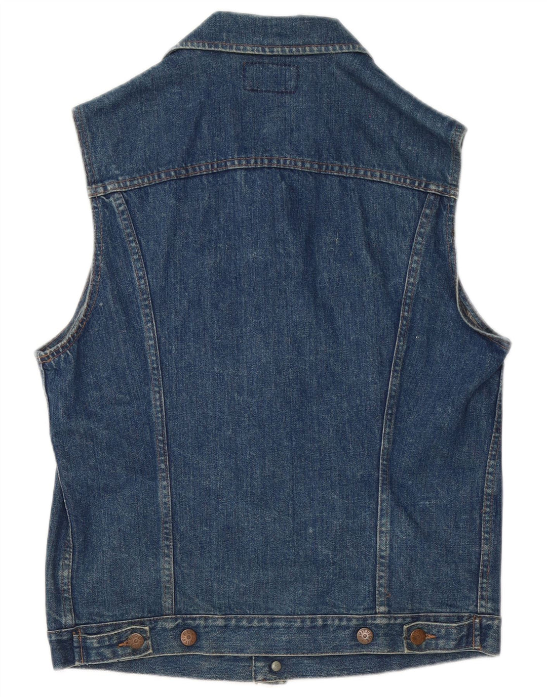 Spitfire Herre Denim Gilet UK 38 Medium Navy Blue