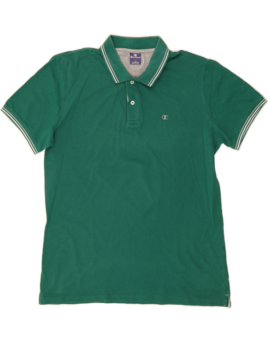 CHAMPION Mens Polo Shirt XL Green Vintage Champion and Second-Hand Champion from Messina Hembry 