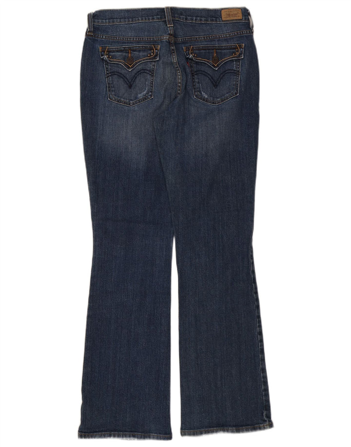 LEVI'S Dame 515 Bootcut Jeans US 10 Large W32 L31 Blå Bomuld