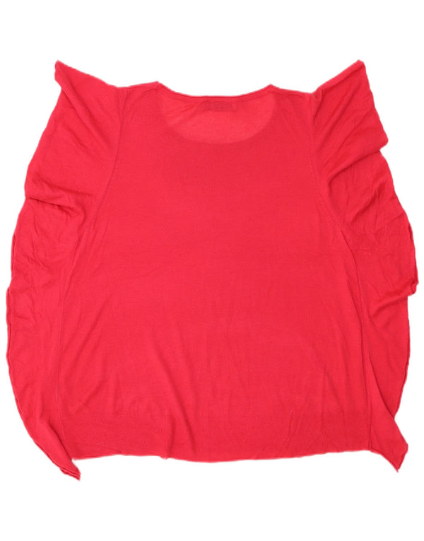Zara Dame Bluse Top UK 16 Large Pink