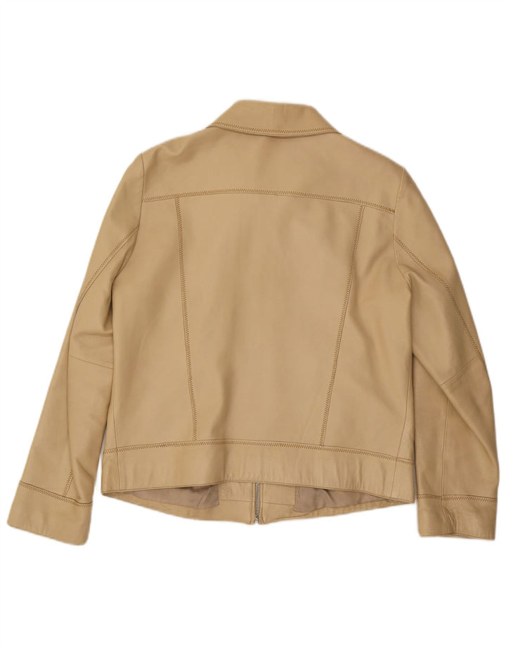 Conbipel Dame Læderjakke IT 48 XL Beige Læder