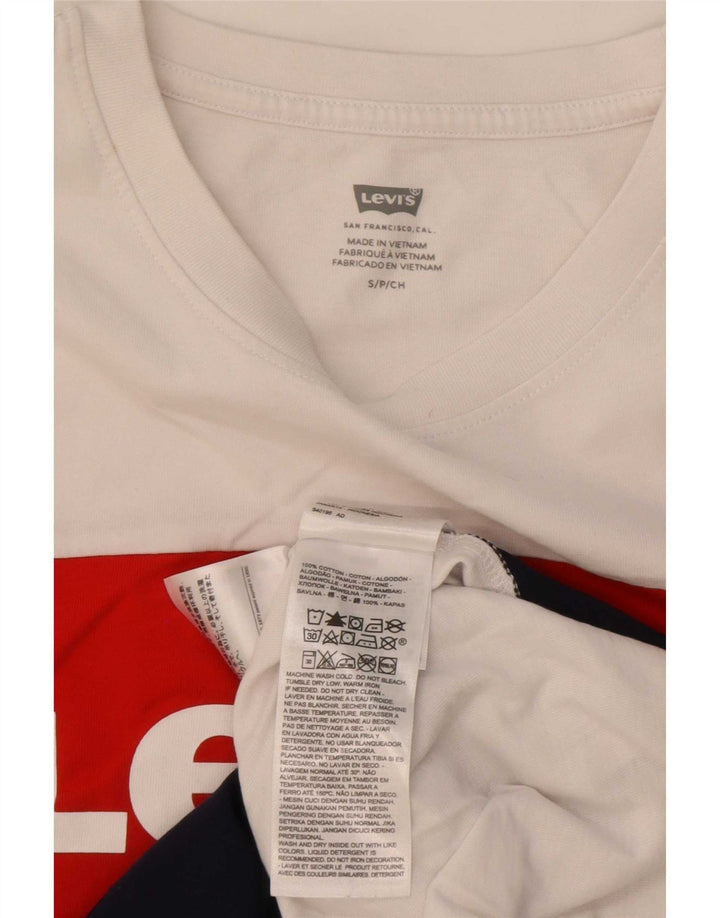 Levi's Herre grafisk vest Top Lille flerfarvet Colourblock Bomuld