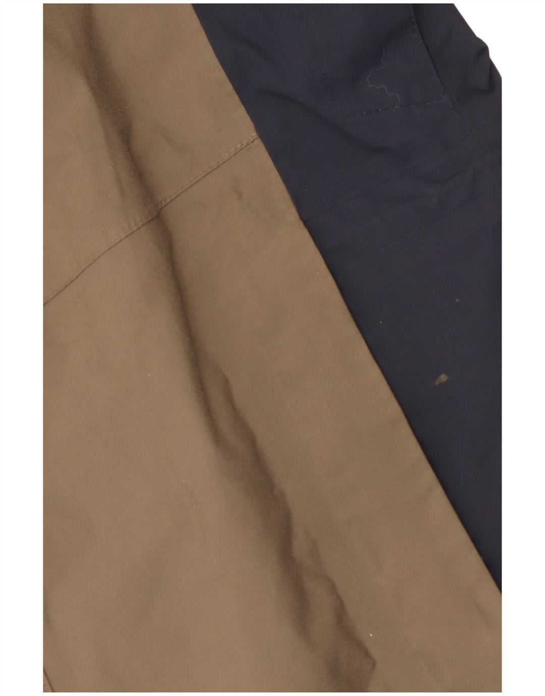 Jack Wolfskin Regnjakke med hætte til mænd UK 36/38 Medium Beige Colourblock