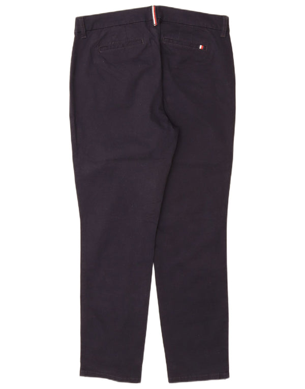 TOMMY HILFIGER Slim Chino-bukser til kvinder US 10 Large W32 L29 Marineblå