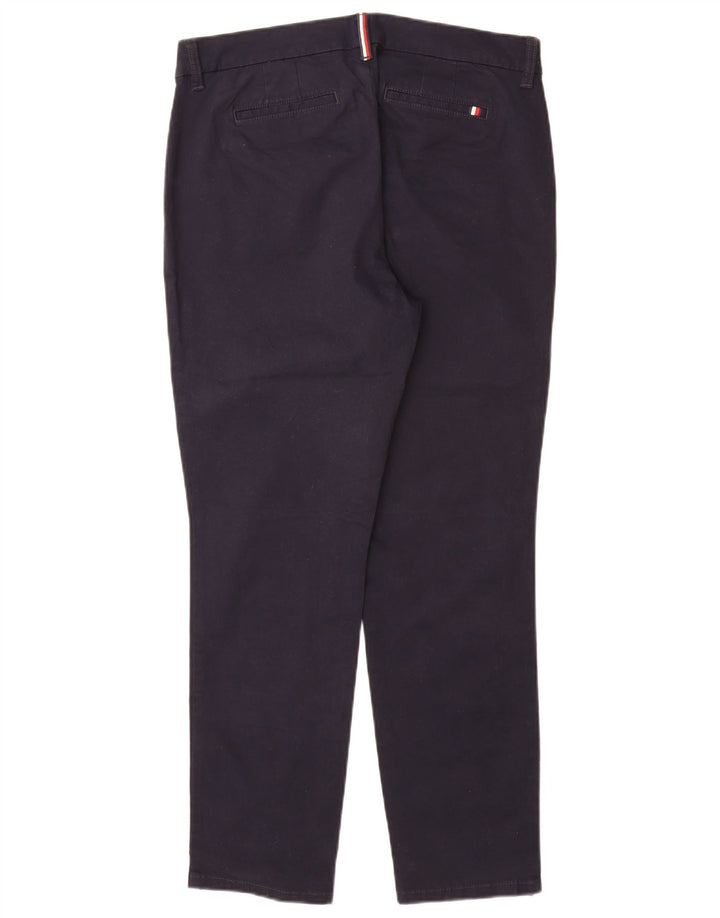 TOMMY HILFIGER Slim Chino-bukser til kvinder US 10 Large W32 L29 Marineblå