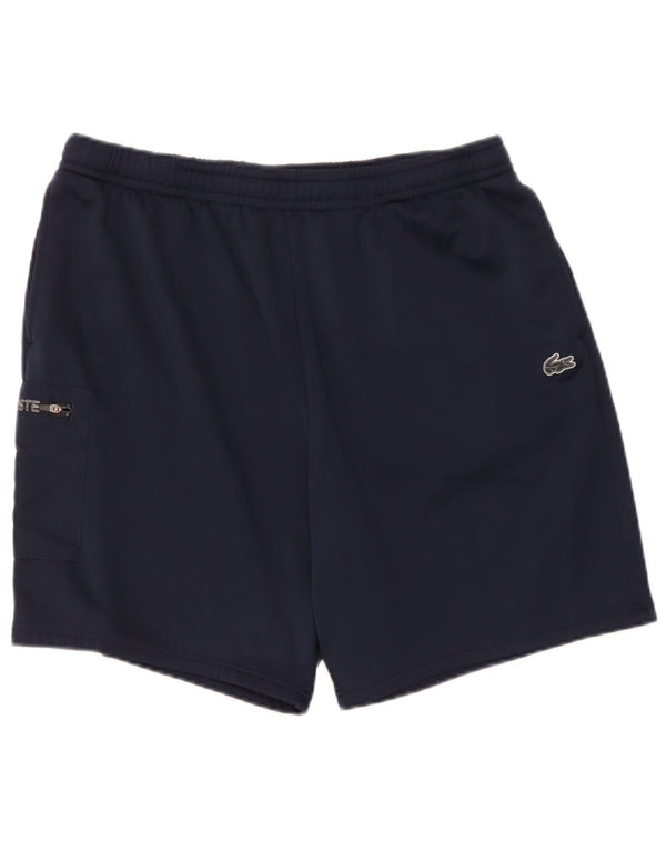 Lacoste Herre Regular Fit Cargo Sportshorts Størrelse 7 2XL Navy Blue Polyester