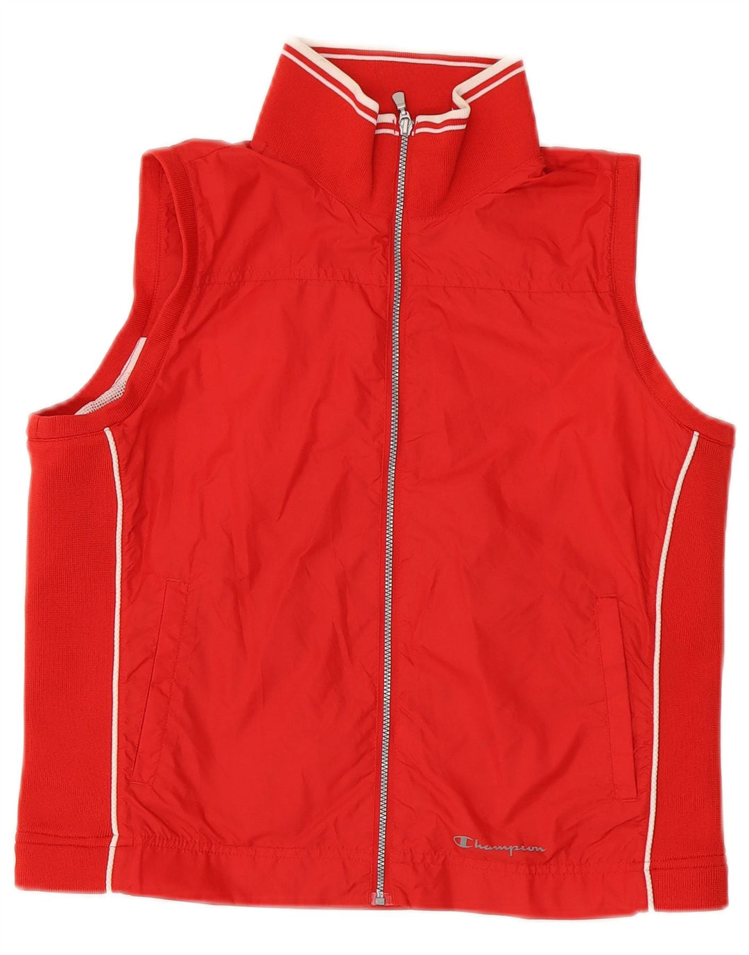 Champion Womens Ærmeløs træningsdragt Topjakke UK 14 Medium Rød Polyamid