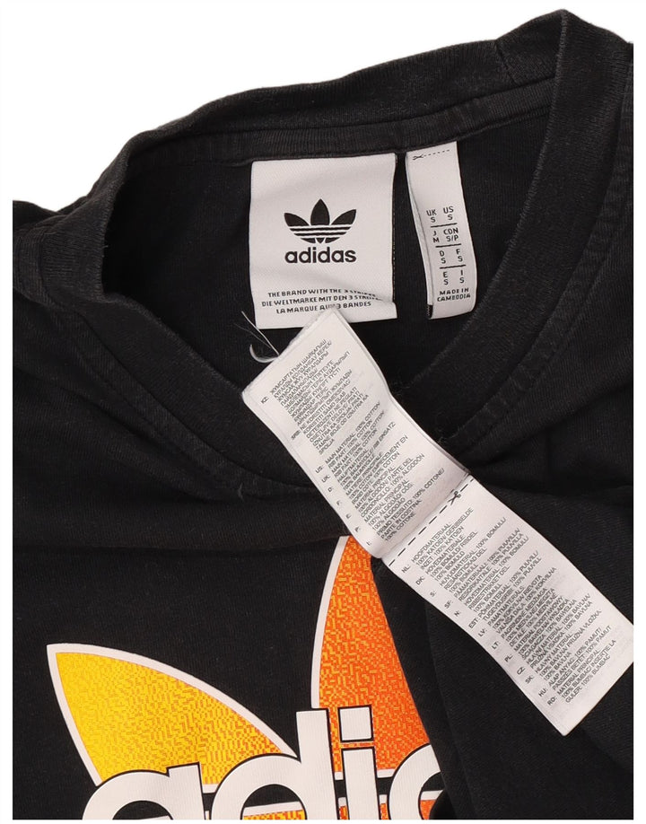 Adidas Herre grafisk T-shirt top lille sort bomuld