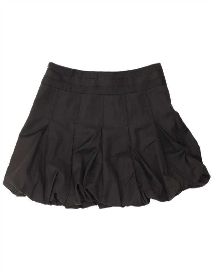 Ted Baker Dame Mini Bubble Skirt Størrelse 3 Medium W32 Sort Uld