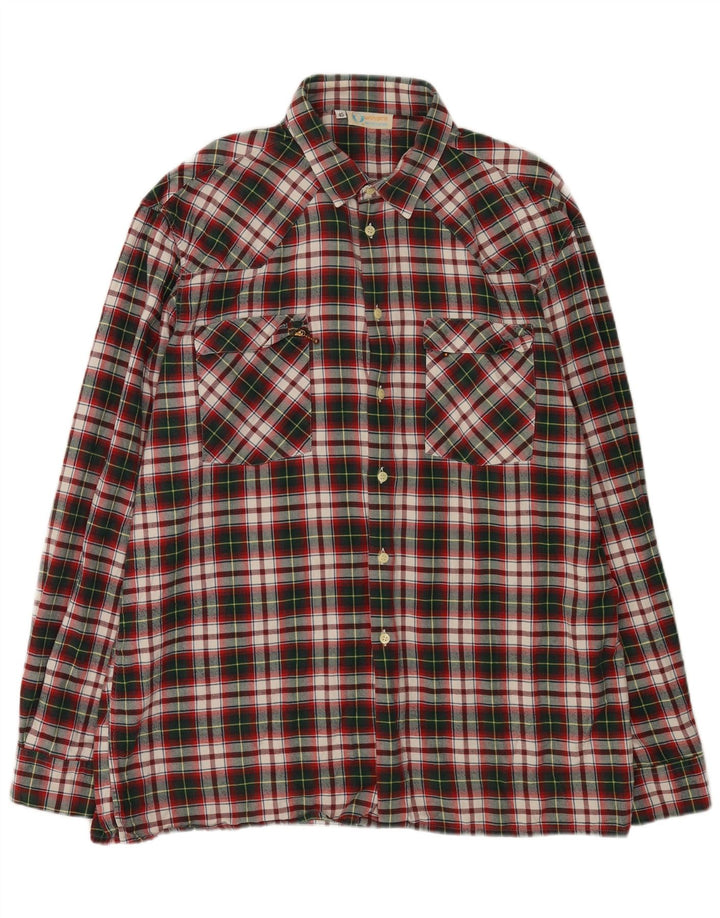 Univers Herre flannelskjorte str. 45 XL Flerfarvet