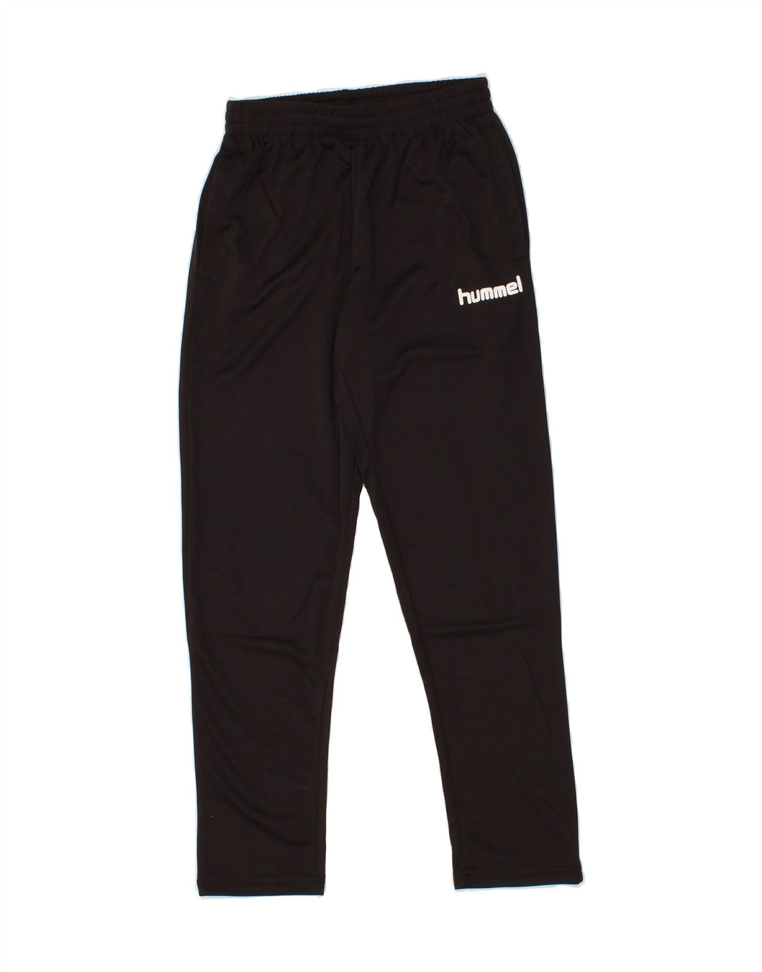 HUMMEL Boys Graphic Tracksuit Trousers 13-14 Years Black Polyester Vintage Hummel and Second-Hand Hummel from Messina Hembry 