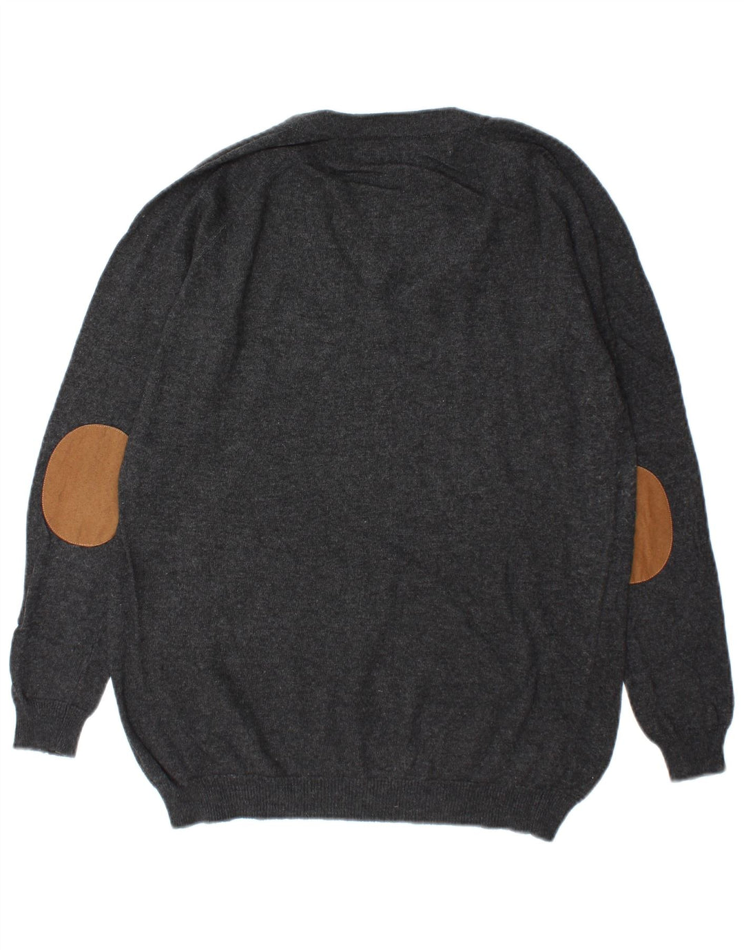 Zara Herre V-hals sweater lille grå bomuld