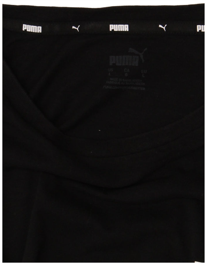 Puma Herre Grafisk T-Shirt Top Stor Sort