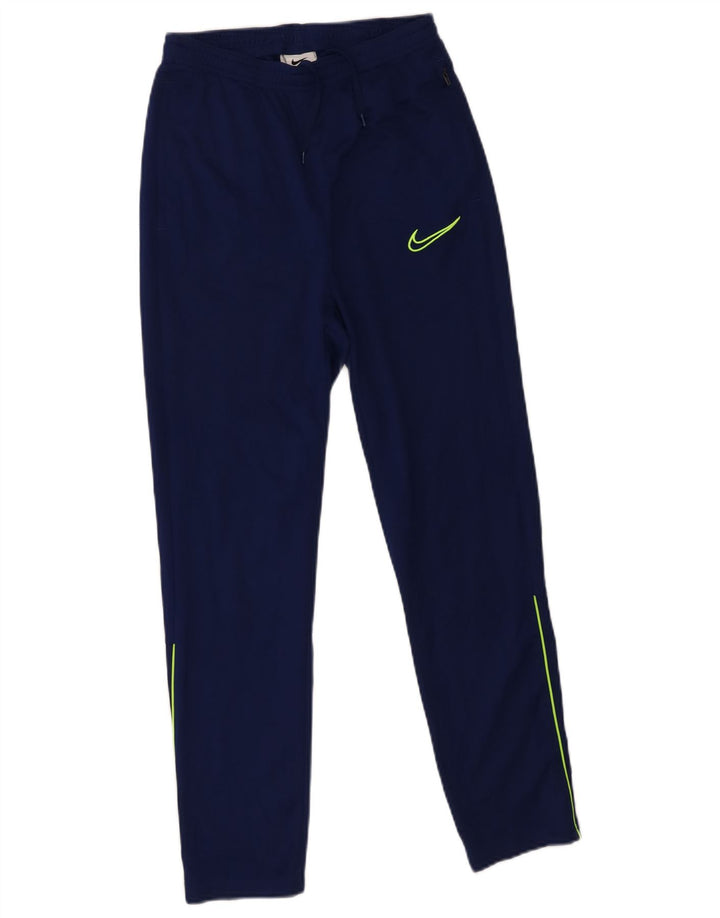 NIKE drenge Dri Fit træningsdragt bukser 13-14 år XL blå polyester