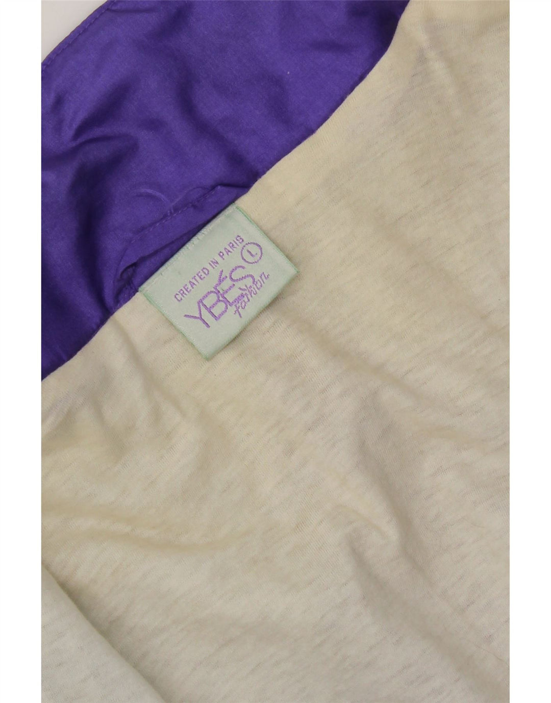 Vintage træningsdragt til mænd Topjakke Stor lilla Colourblock Nylon